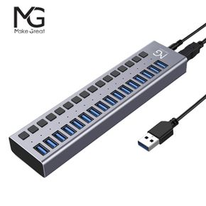 MG UH316 16포트 USB3.0 허브충전 겸용(유전원)