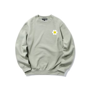 SMALL DAISY LOGO 크루넥 - 올리브