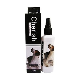  체리쉬 귀세정제 120ml 강아지 귀세정제 귀청소용품