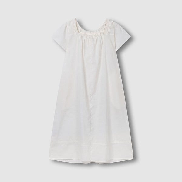 여 아일렛 반팔 파자마 원피스 J206203081006