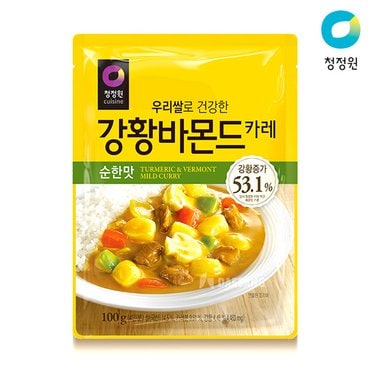 청정원 우리쌀 강황바몬드 카레_순한맛 100g