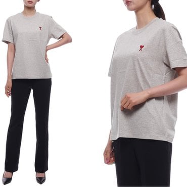 아미 25SS 여성 하트 로고 반팔티셔츠 (BFUTS035 724 0951 W 25S)