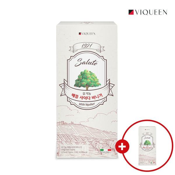 [바이퀸][1+1] 1921 살루트 유기농 애플 사이다 비니거 사과 초모 식초 스틱