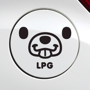 주유구 메롱곰 LPG / 주유구스티커 자동차스티커