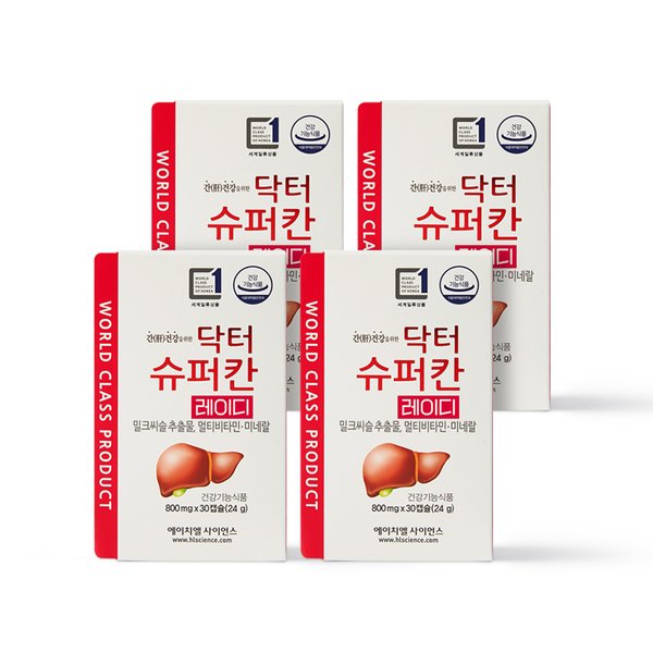 [쇼핑백증정]닥터슈퍼칸 레이디 4박스 (4개월분) 밀크씨슬