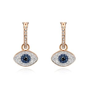 [스와로브스키 SWAROVSKI] 5425857 SYMBOLIC EVIL EYE 로즈골드 플래팅 후프 귀걸이