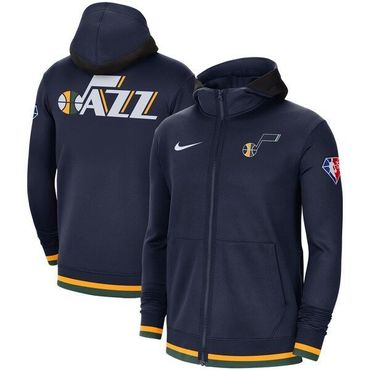 나이키 [해외] 619868 나이키 NBA 유타 재즈 Nike 75th Anniversary Showtime FullZip Hoodie Jacket Na