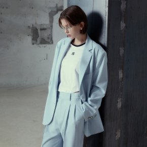 [ESSENTIEL] PIANO Classic Two-Button Oversized Jacket_Sky Blue