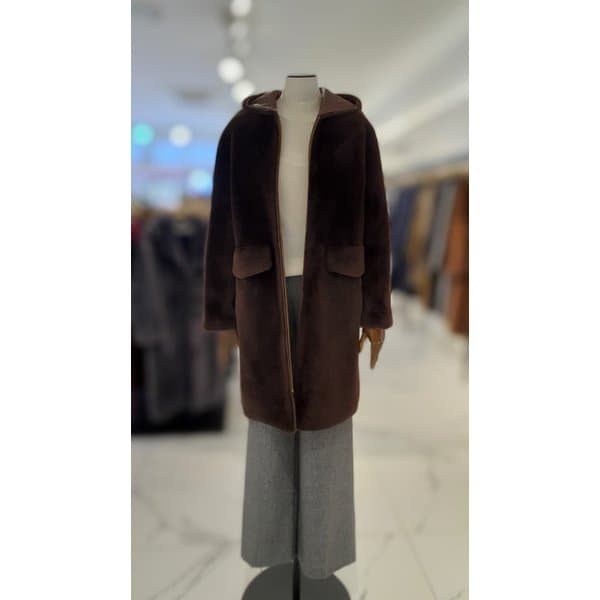 [여주점] 램스울 후디드 롱코트 J244PSG610