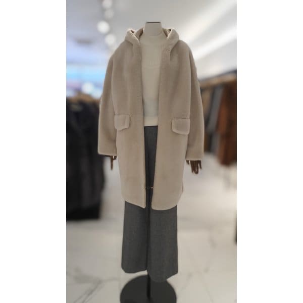[여주점] 램스울 후디드 롱코트 J244PSG610