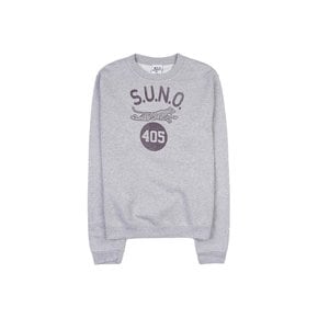 와일드 동키 공용 에스유엔오 코튼 맨투맨 FG SUNO HEATHER GREY