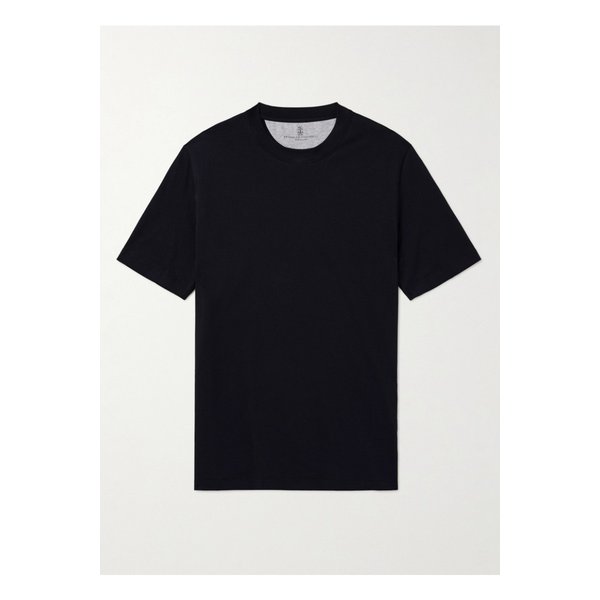 코튼 저지 티셔츠 블루 1647597328867106