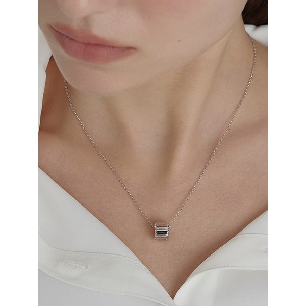 아이스블록 실버(W) 목걸이 HL2N62230W9450