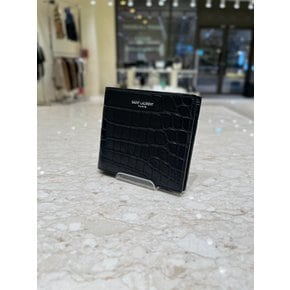 [부산점] 남성 크로커타일 악어 엠보싱 반지갑 396307-DZEDE-1000
