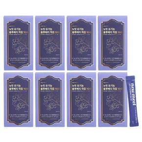 뉴밋 유기농 블루베리 착즙 100 8박스