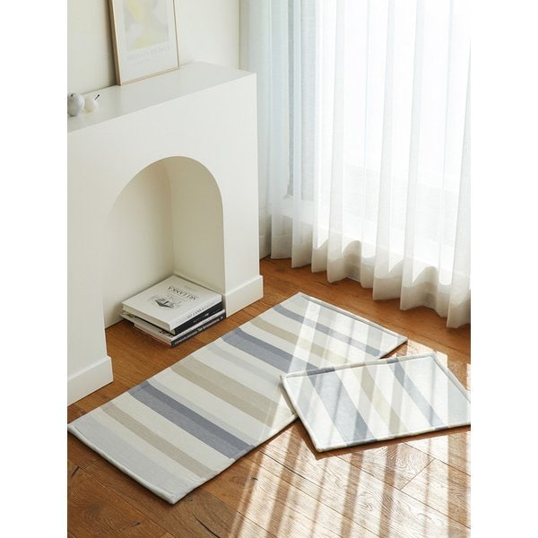 오가닉코튼 발매트 겸 주방매트 그레이레오파드 2 size