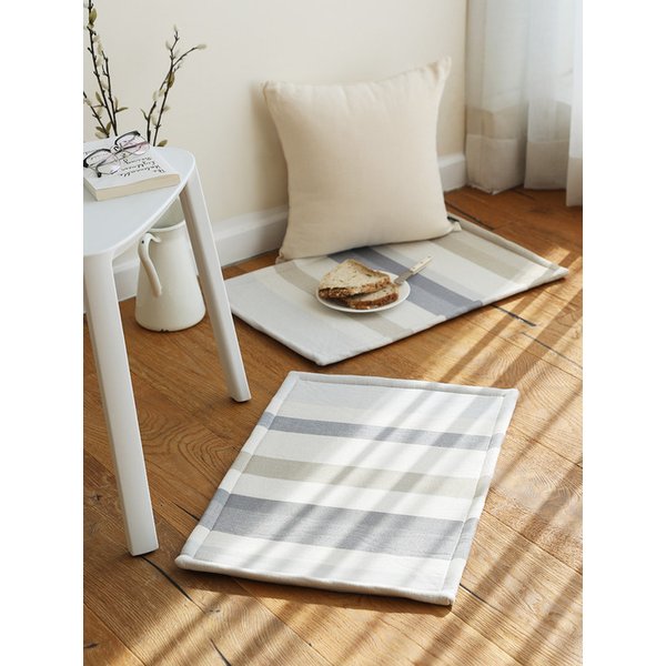 오가닉코튼 발매트 겸 주방매트 그레이레오파드 2 size