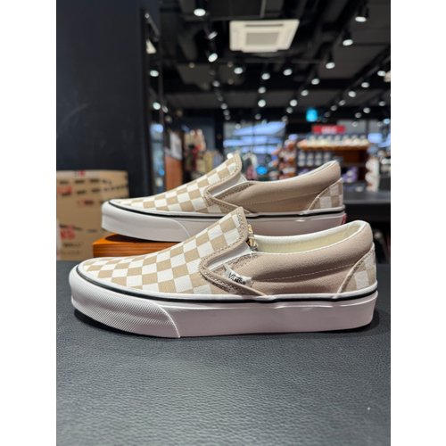 [파주점] 슬립온 남녀공용 스니커즈화 Classic Slip-On CHECKERBOARD MUSHROOM(VN000D6YH2B)