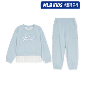 (백화점공식)25SS 바시티여아 레이어드 맨투맨세트  7FS2V2151-07SBP