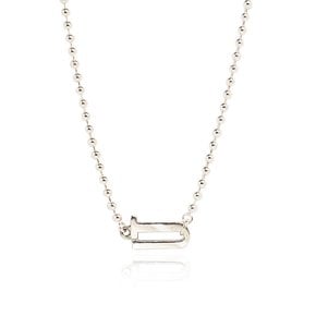 [In517]Signature Logo Silver Necklace