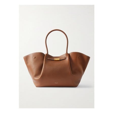 DEMELLIER 드멜리어 뉴욕 턱스처 가죽 토트 탠 브라운 1647597344919948