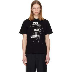 블랙 지오프 사카이 프린트 티셔츠 26-01124S 001 BLACK