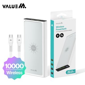  밸류엠 PD 22W LED 고속 무선충전 보조배터리10000mAh