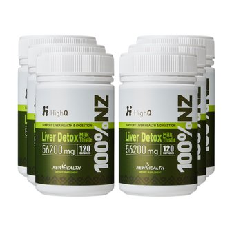  뉴질랜드 하이큐 리버디톡스 밀크씨슬 56200mg 120캡슐 6개