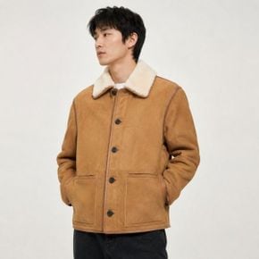 CORRI 중기장 투 포켓 시어링 자켓 IRUDW25021BEX
