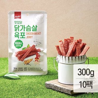 맛있닭 닭가슴살 육포 오리지널 30gx10팩(300g)
