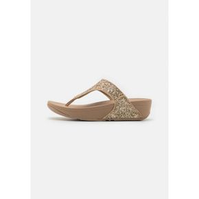 4349148 FitFlop LULU TOE POST GLITTER - T-bar sandals irish cream