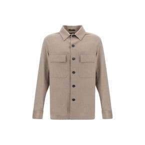 24FW 에르메네질도제냐 긴팔 셔츠 UEV46A8SOT6B014 BEIGE MEDIO UNITO