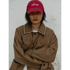 Embroidery Work Jacket Olive_F243JK02