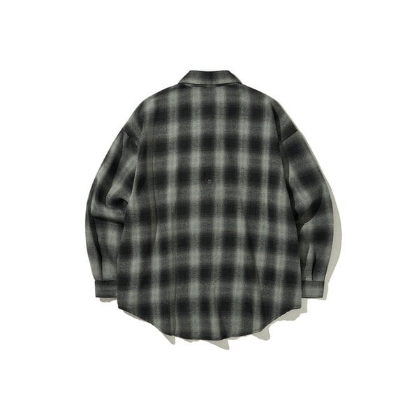 (DUC) Logo ombre checkshirt Black