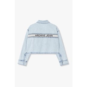 [부산점] 보브)) 백 자카드 지퍼 데님 셔츠 (7125355700)