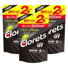 Clorets 클로렛츠 샤프 미니 스탠드 파우치 껌 대용량 280G 3개