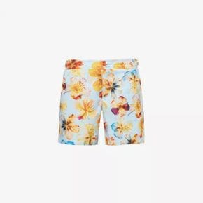 5486288 ORLEBAR BROWN Bulldog floral-pattern satin swim shorts