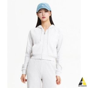 뉴발란스 NBMDE3W802 WOMEN 소프트 골지 후드형 투웨이 집업 (LIGHT GRAY)