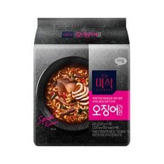 The미식 오징어라면 (130g*4개입)