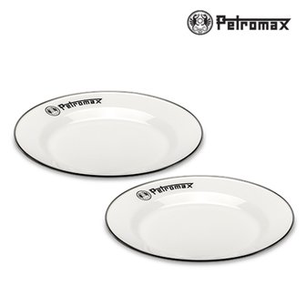  [페트로막스] 에나멜 플레이트 캠핑용 접시(2개입/화이트/18cm/PM-PX-PLATE-18-W)