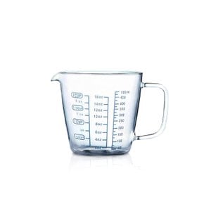 마시 블루계랑컵 500ml / 유리계량컵 / 음료컵