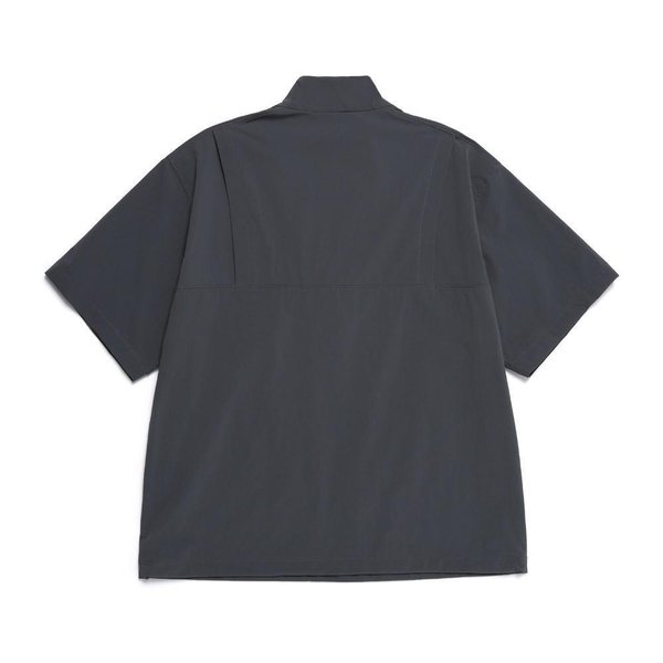 [여주점] N252UFT143 아델리 경량 우븐스트레치 스탠드넥 반팔 아노락 CHARCOAL