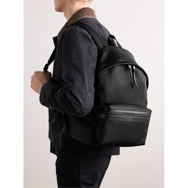 가죽 트리밍 쉘 백팩 1647597359792444