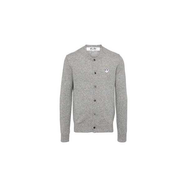 25FW 화이트 하트 가디건 그레이 AX-N065-051-1