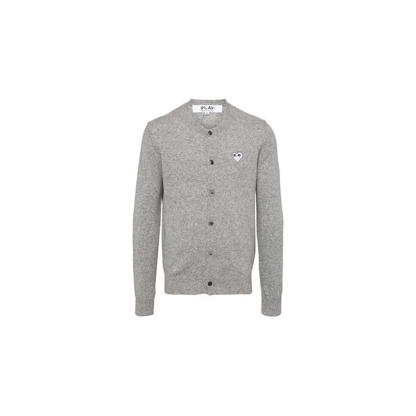 25FW 화이트 하트 가디건 그레이 AX-N065-051-1