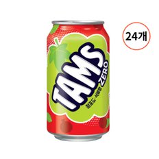 롯데칠성음료 탐스 제로 청포도 석류향 355ml 24개