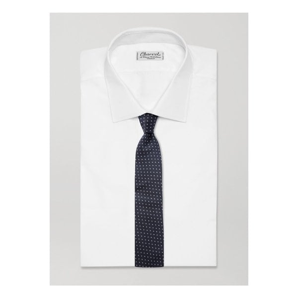 8cm 폴카 도트 실크 넥타이 46376663162881015