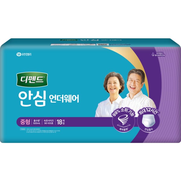 디펜드 안심 언더웨어 중형 18개입