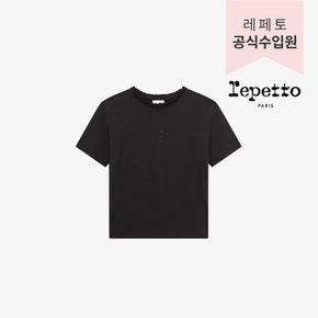 액티브웨어 러플 크롭 티셔츠 (S0777410)