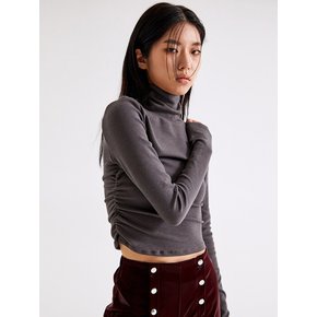 WINKLE POINT OVER NECK LONG SLEEVE TOP_T226TP140